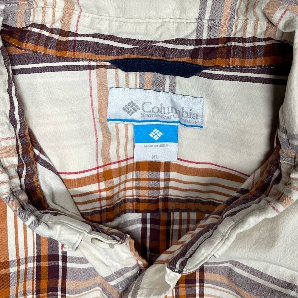 Columbia Long Sleeve Check Plaid Button Front Shirt - Picture 4 of 8